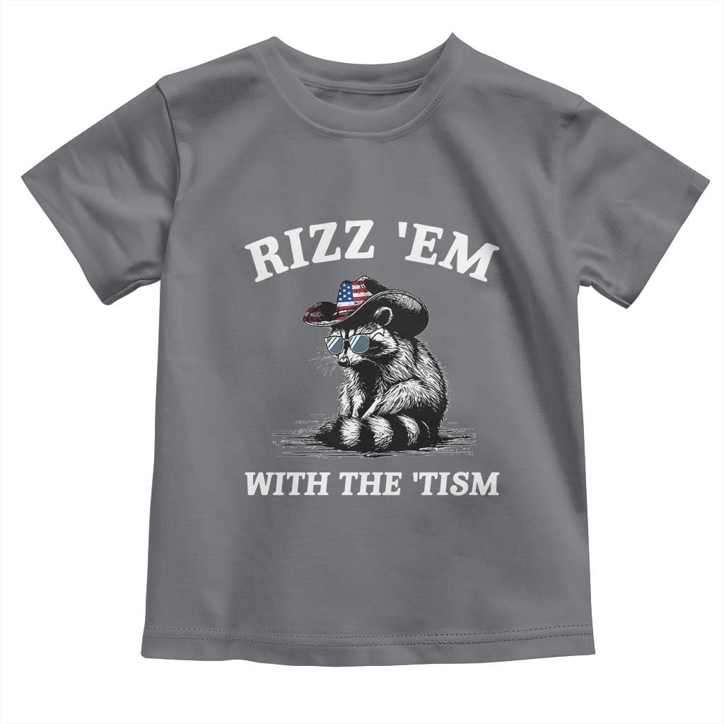 Autism Racoon Cowboy Toddler T Shirt Rizz Em With The Tism