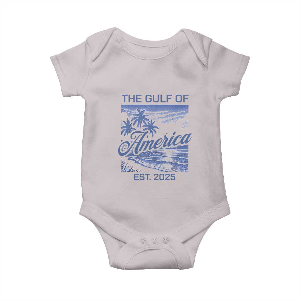Retro Gulf Of USA Baby Onesie America Est 2025 American Flag