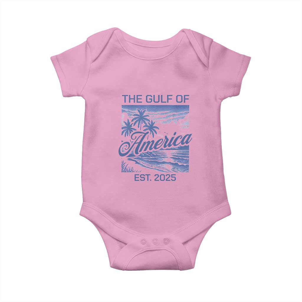 Retro Gulf Of USA Baby Onesie America Est 2025 American Flag