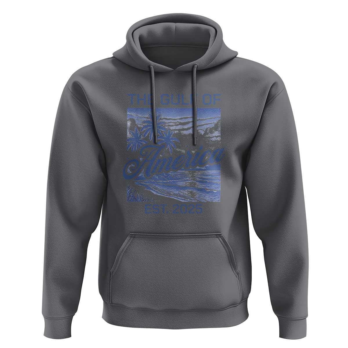 Retro Gulf Of USA Hoodie America Est 2025 American Flag