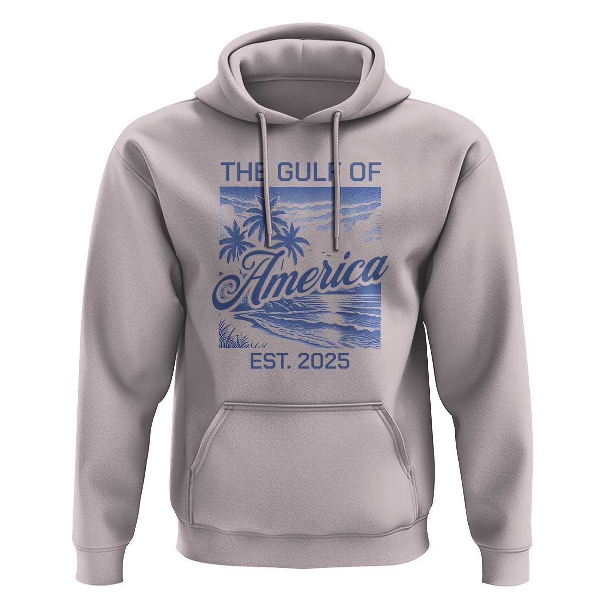 Retro Gulf Of USA Hoodie America Est 2025 American Flag
