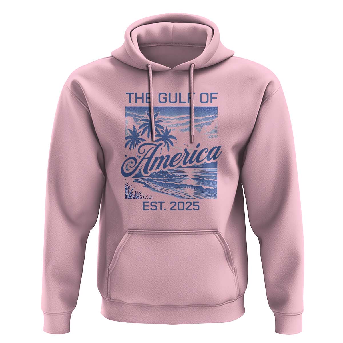 Retro Gulf Of USA Hoodie America Est 2025 American Flag