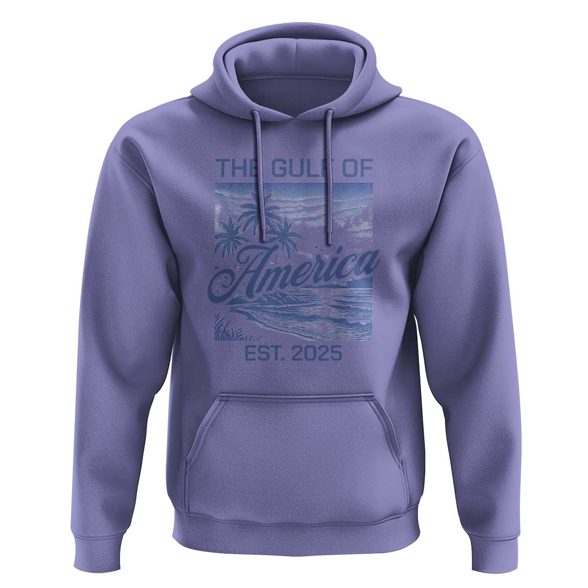 Retro Gulf Of USA Hoodie America Est 2025 American Flag