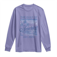 Retro Gulf Of USA Long Sleeve Shirt America Est 2025 American Flag
