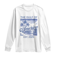 Retro Gulf Of USA Long Sleeve Shirt America Est 2025 American Flag