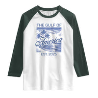 Retro Gulf Of USA Raglan Shirt America Est 2025 American Flag