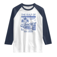 Retro Gulf Of USA Raglan Shirt America Est 2025 American Flag