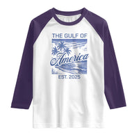 Retro Gulf Of USA Raglan Shirt America Est 2025 American Flag