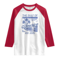 Retro Gulf Of USA Raglan Shirt America Est 2025 American Flag