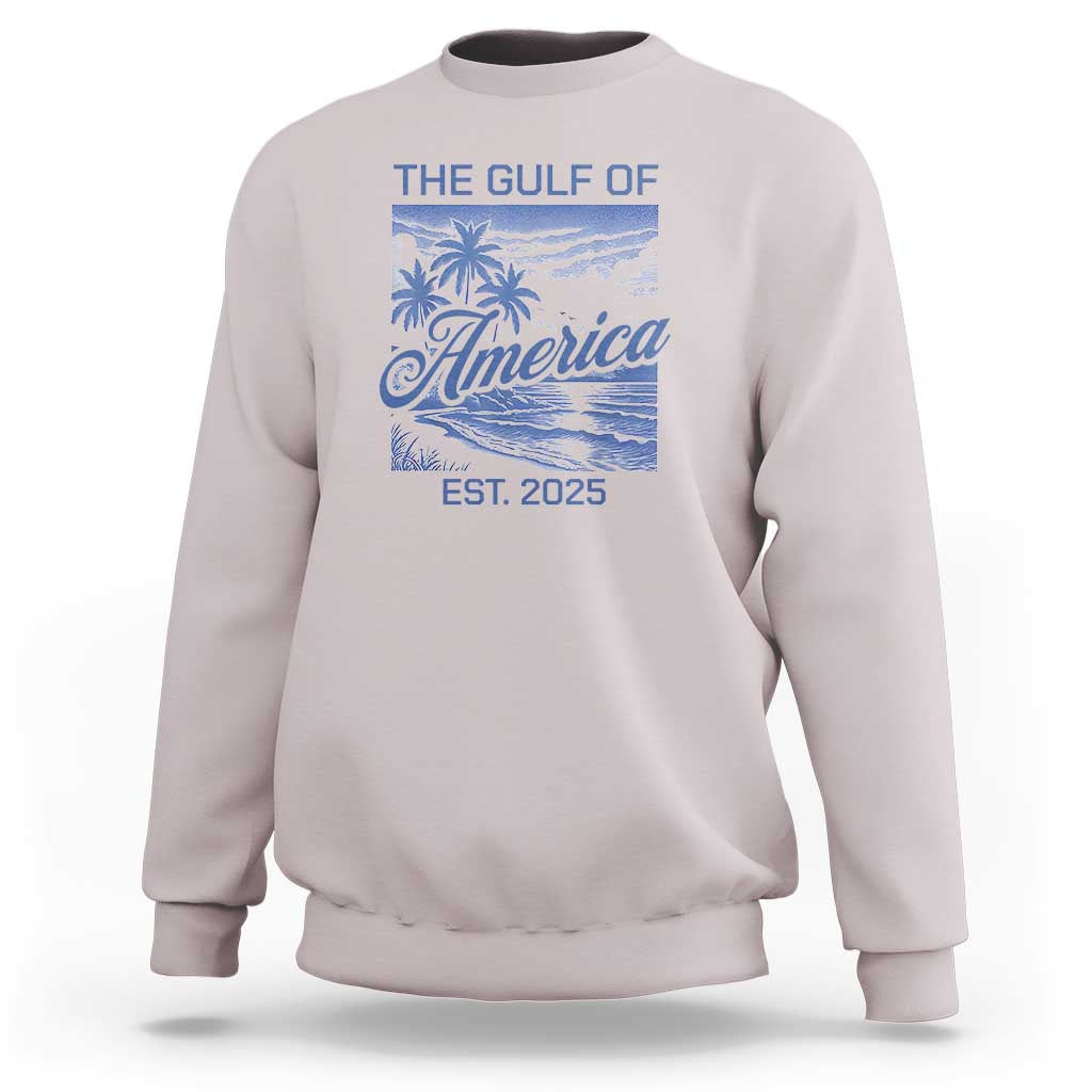 Retro Gulf Of USA Sweatshirt America Est 2025 American Flag