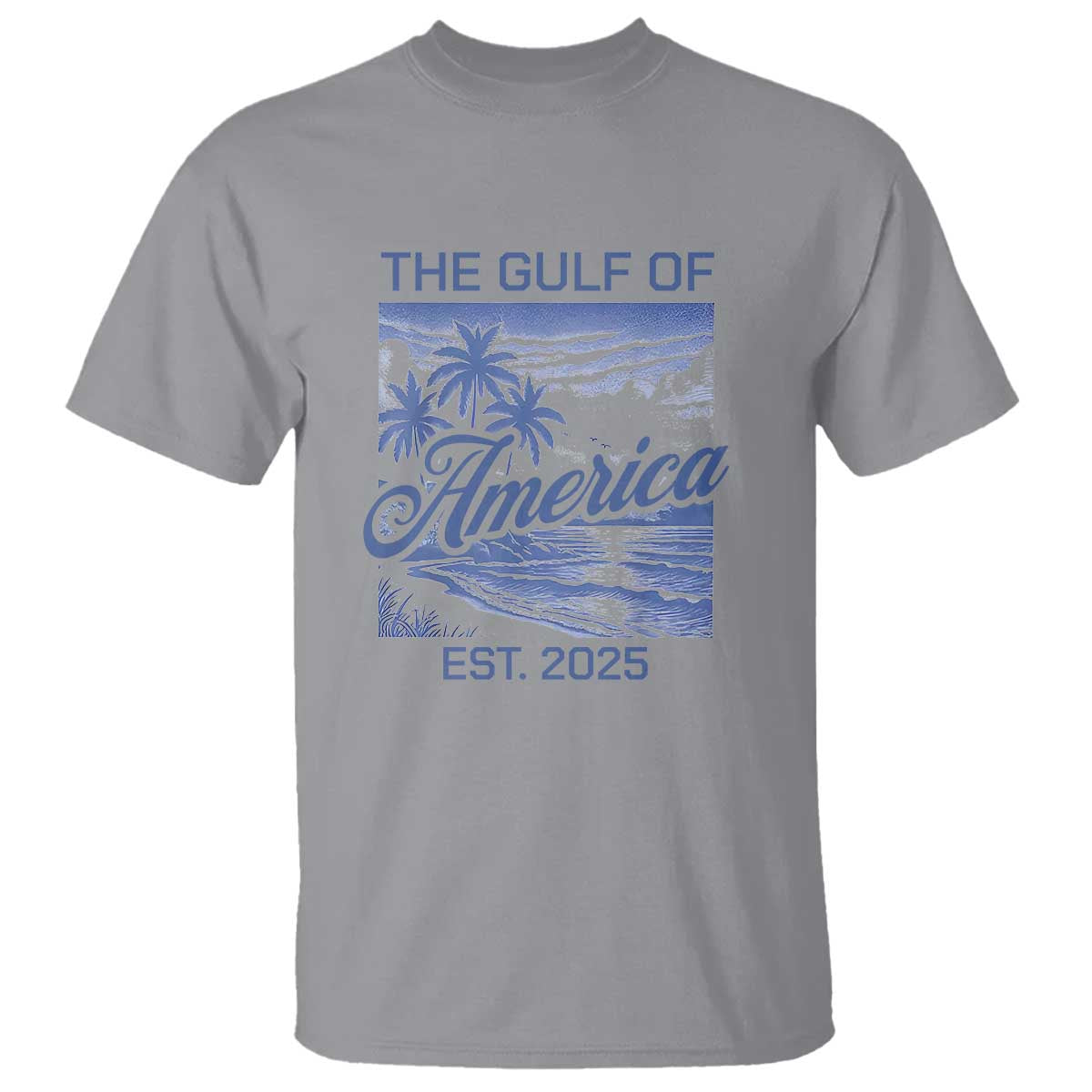Retro Gulf Of USA T Shirt America Est 2025 American Flag