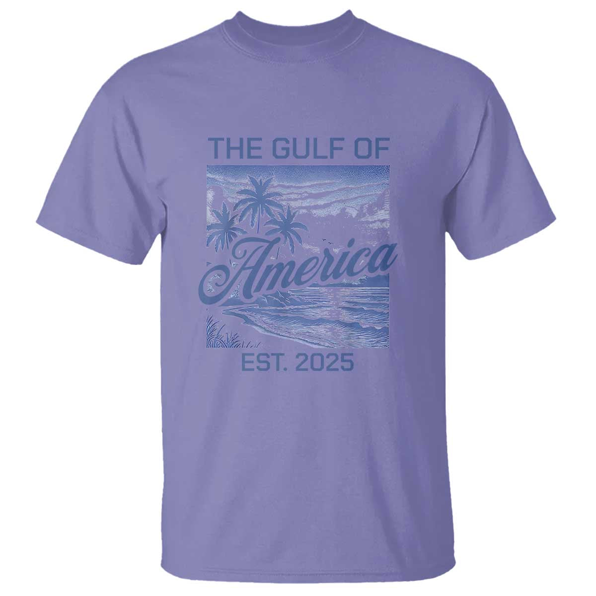 Retro Gulf Of USA T Shirt America Est 2025 American Flag