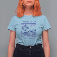 Retro Gulf Of USA T Shirt For Women America Est 2025 American Flag