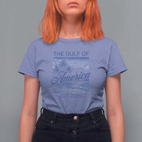 Retro Gulf Of USA T Shirt For Women America Est 2025 American Flag
