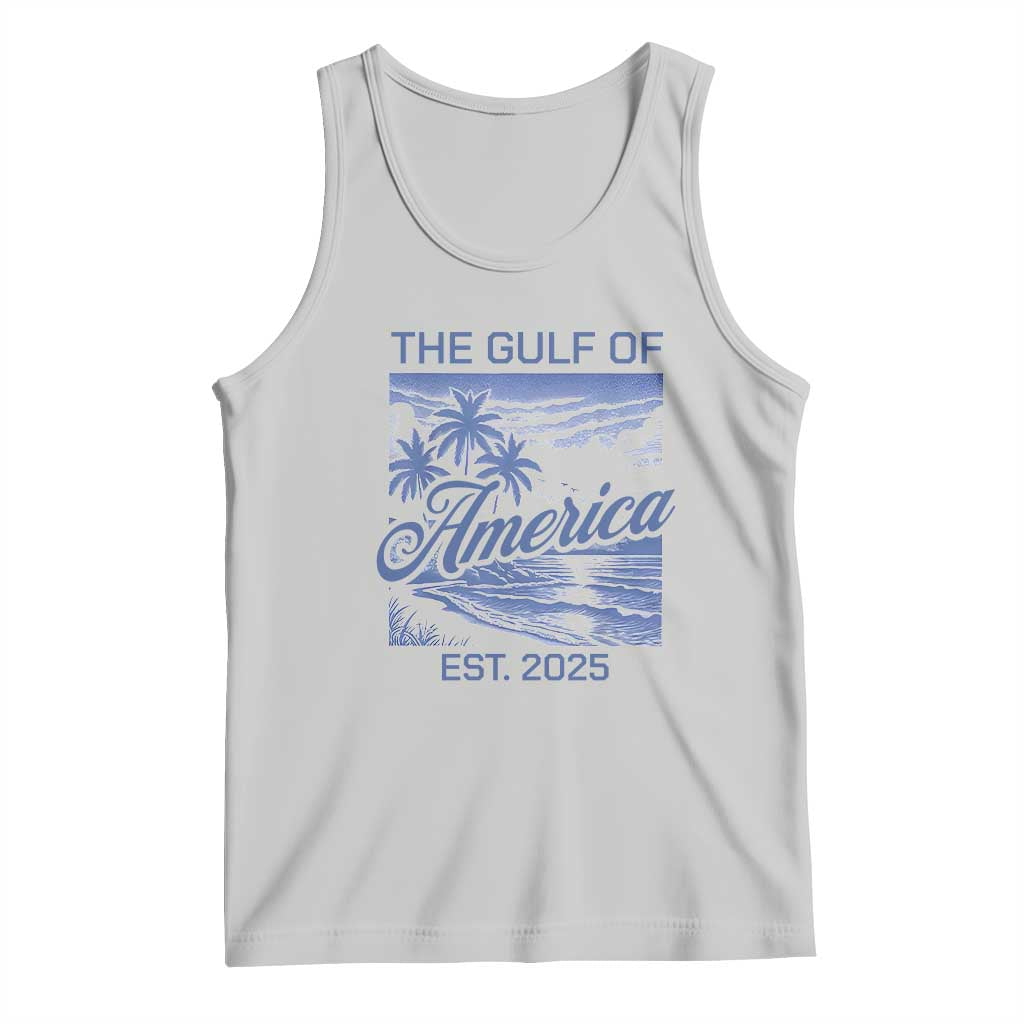 Retro Gulf Of USA Tank Top America Est 2025 American Flag