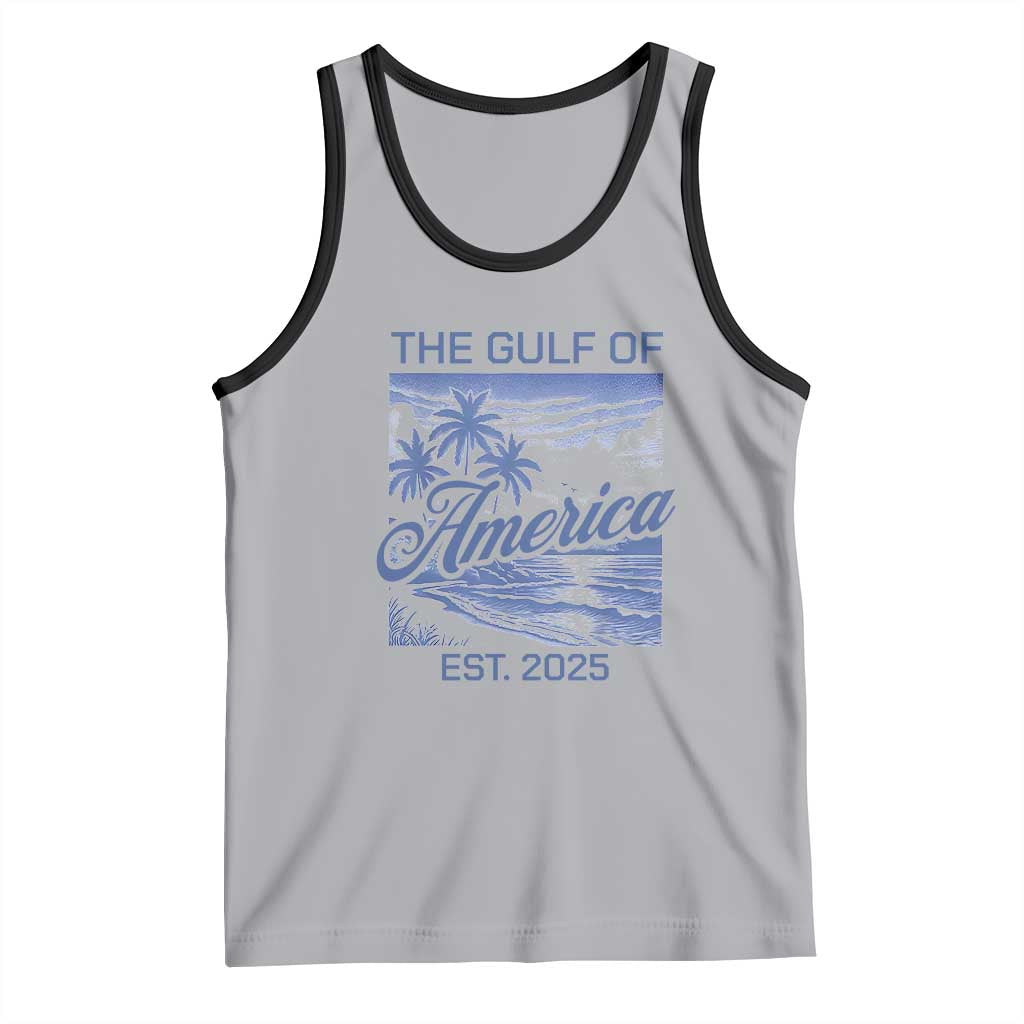 Retro Gulf Of USA Tank Top America Est 2025 American Flag