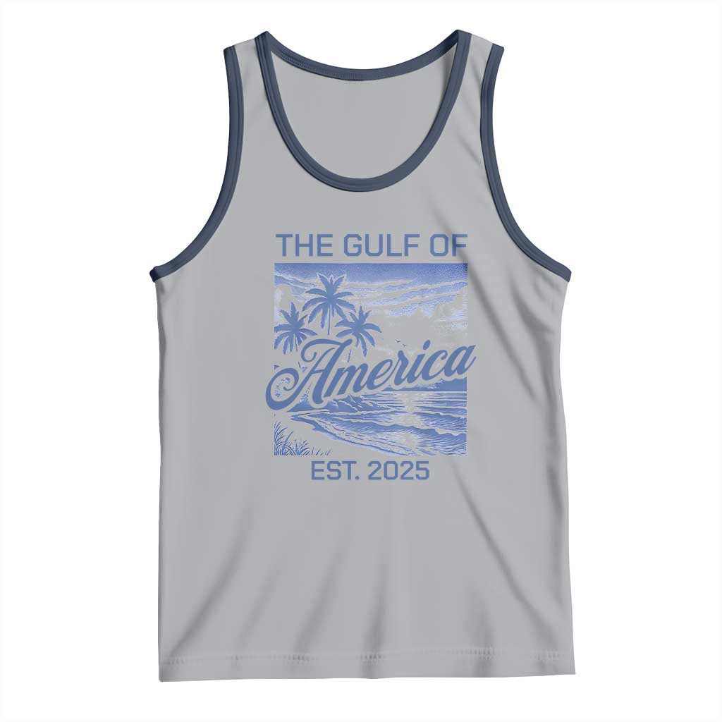 Retro Gulf Of USA Tank Top America Est 2025 American Flag