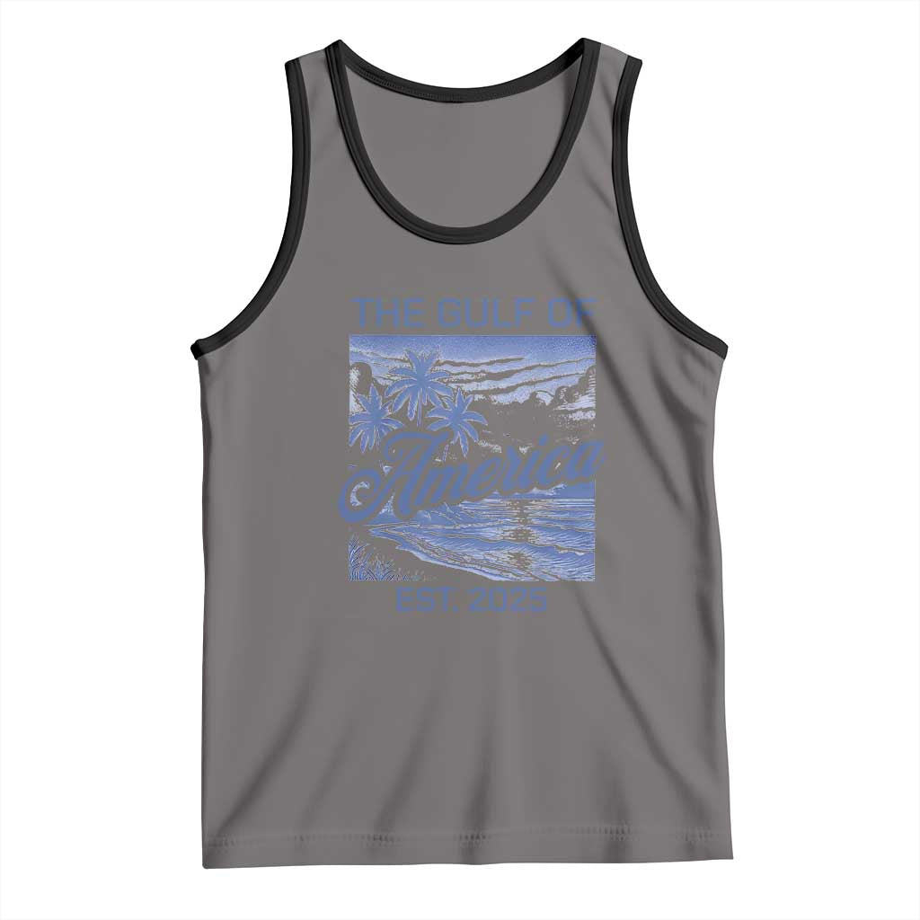 Retro Gulf Of USA Tank Top America Est 2025 American Flag