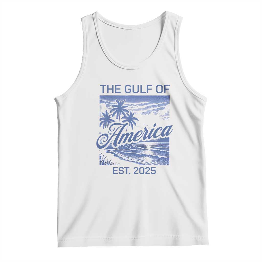 Retro Gulf Of USA Tank Top America Est 2025 American Flag