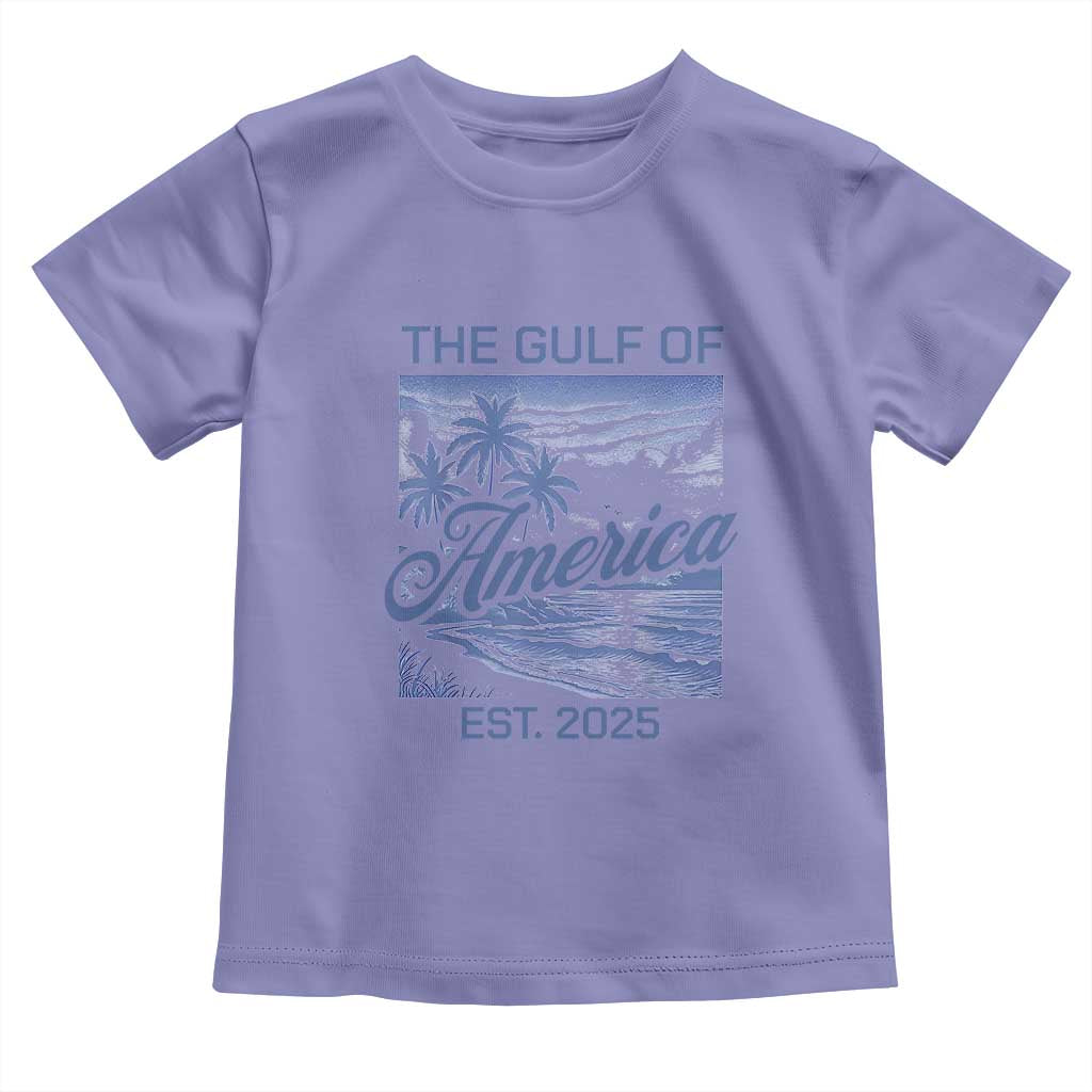 Retro Gulf Of USA Toddler T Shirt America Est 2025 American Flag