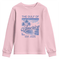 Retro Gulf Of USA Youth Sweatshirt America Est 2025 American Flag