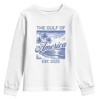 Retro Gulf Of USA Youth Sweatshirt America Est 2025 American Flag