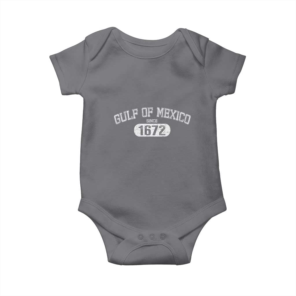 Gulf of Mexico Since 1672 Baby Onesie Golfo de Mexico Classic