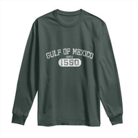 Retro Gulf of Mexico Long Sleeve Shirt Est 1550 Mexican Flag