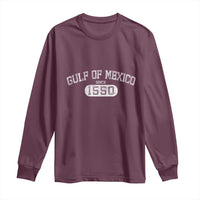 Retro Gulf of Mexico Long Sleeve Shirt Est 1550 Mexican Flag