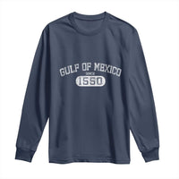 Retro Gulf of Mexico Long Sleeve Shirt Est 1550 Mexican Flag