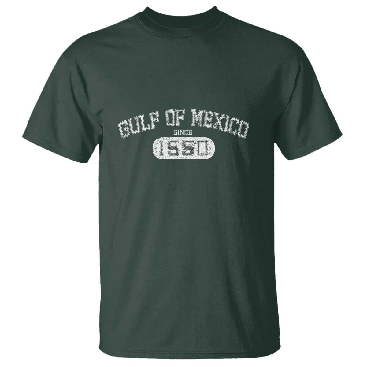 Retro Gulf of Mexico T Shirt Est 1550 Mexican Flag