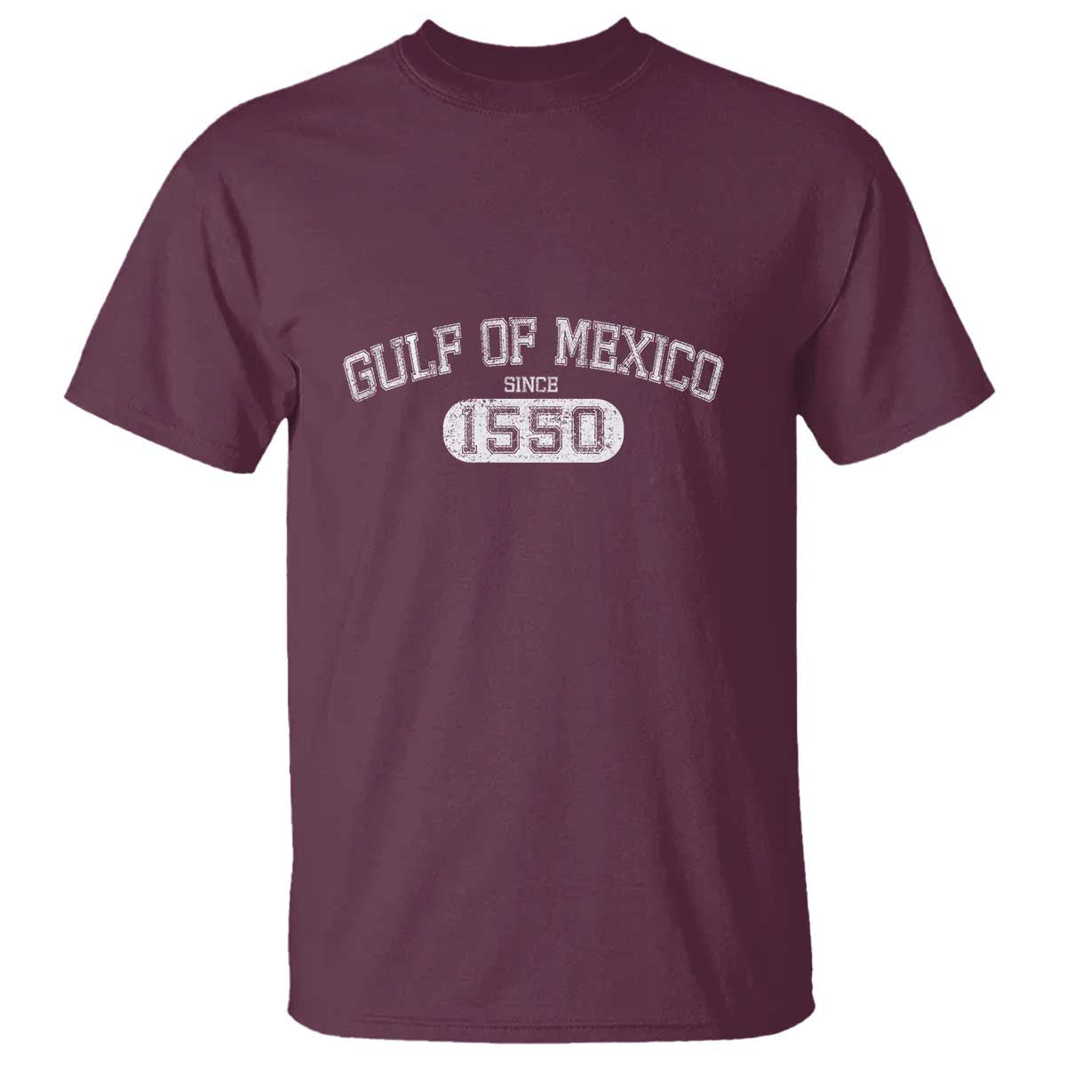 Retro Gulf of Mexico T Shirt Est 1550 Mexican Flag