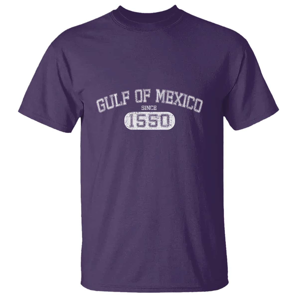 Retro Gulf of Mexico T Shirt Est 1550 Mexican Flag