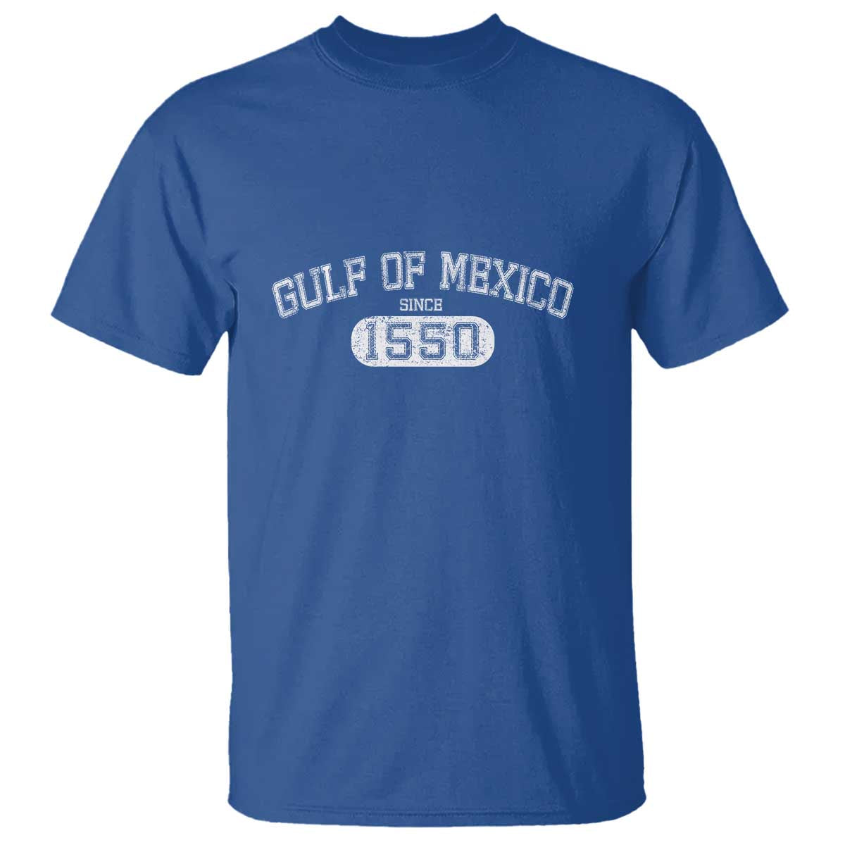 Retro Gulf of Mexico T Shirt Est 1550 Mexican Flag