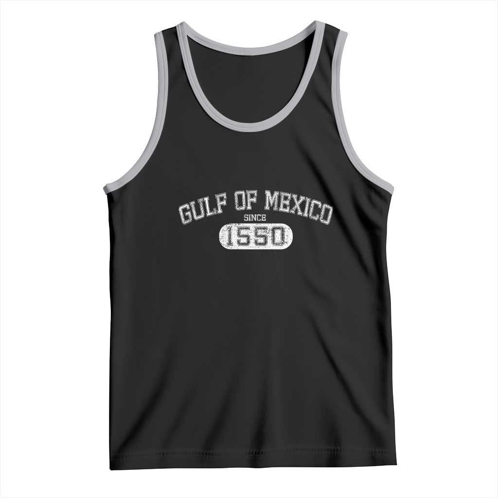Retro Gulf of Mexico Tank Top Est 1550 Mexican Flag