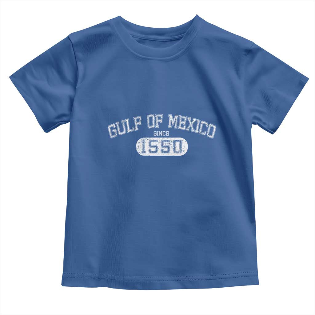 Retro Gulf of Mexico Toddler T Shirt Est 1550 Mexican Flag