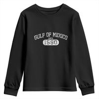 Retro Gulf of Mexico Youth Sweatshirt Est 1550 Mexican Flag