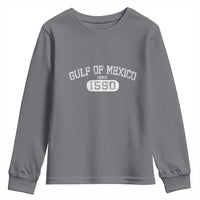 Retro Gulf of Mexico Youth Sweatshirt Est 1550 Mexican Flag