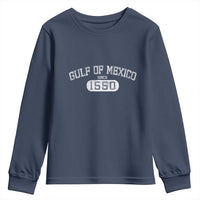 Retro Gulf of Mexico Youth Sweatshirt Est 1550 Mexican Flag