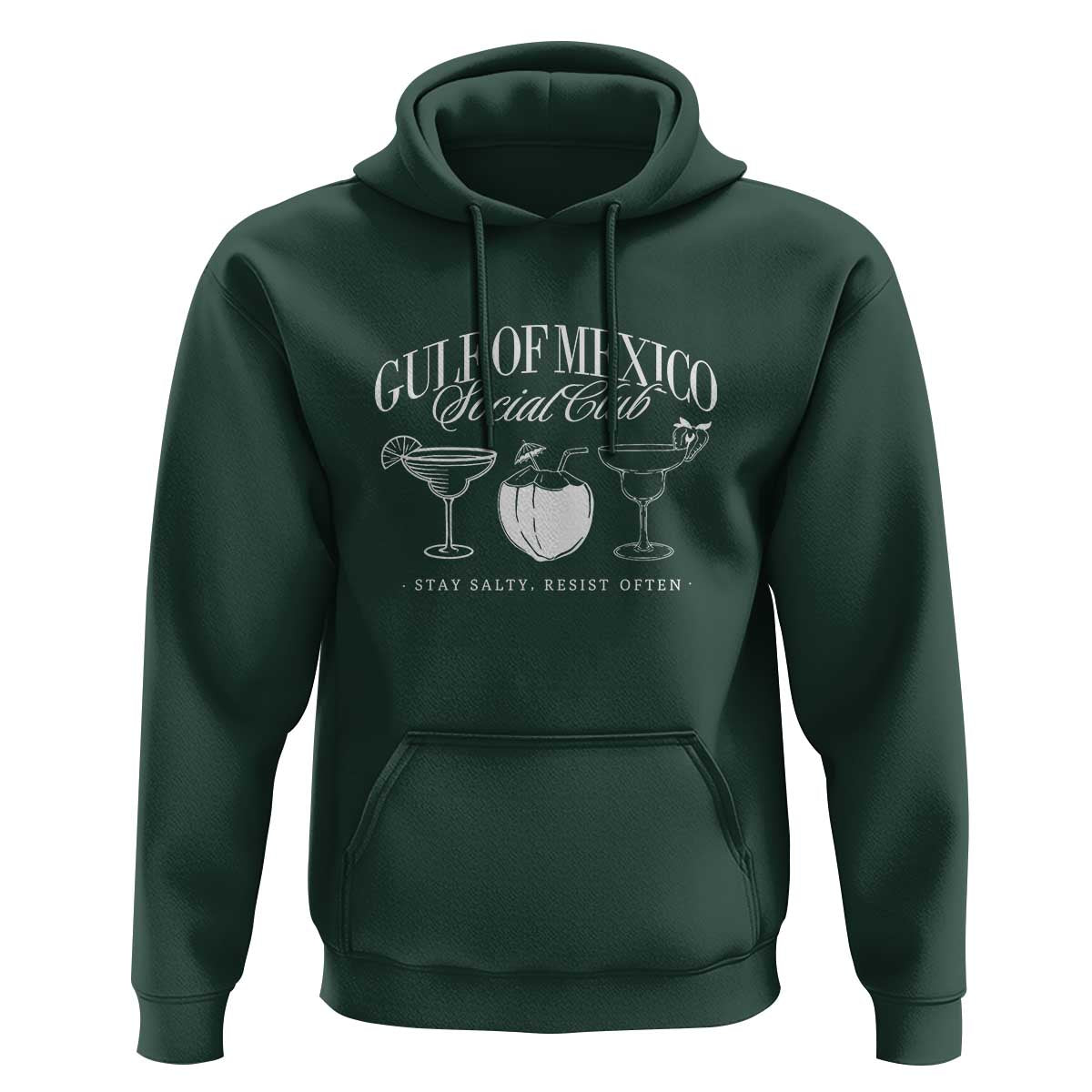 Retro Gulf of Mexico Social Club Hoodie Progressive Liberal