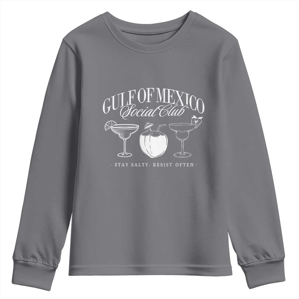 Retro Gulf of Mexico Social Club Youth Sweatshirt Progressive Liberal