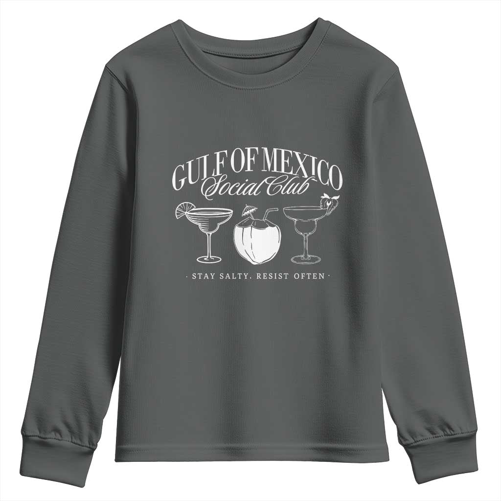 Retro Gulf of Mexico Social Club Youth Sweatshirt Progressive Liberal