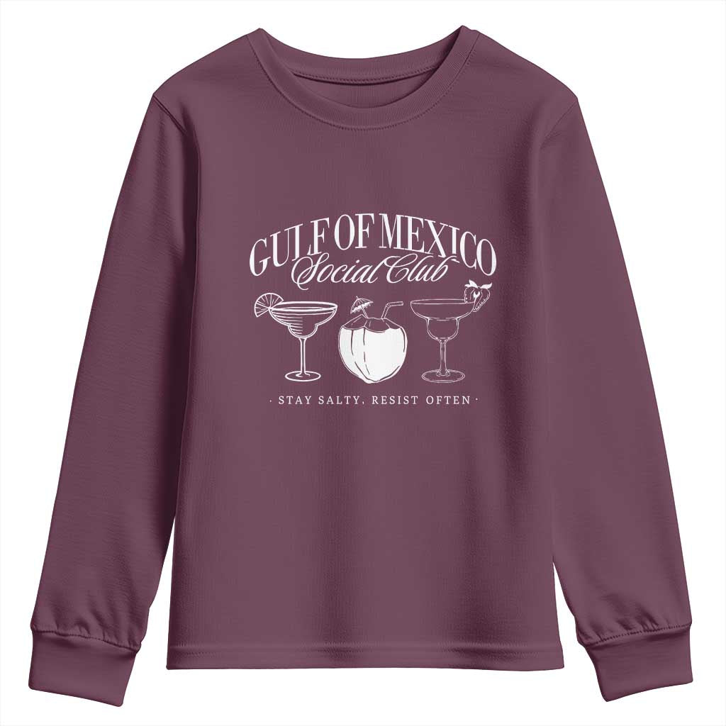 Retro Gulf of Mexico Social Club Youth Sweatshirt Progressive Liberal