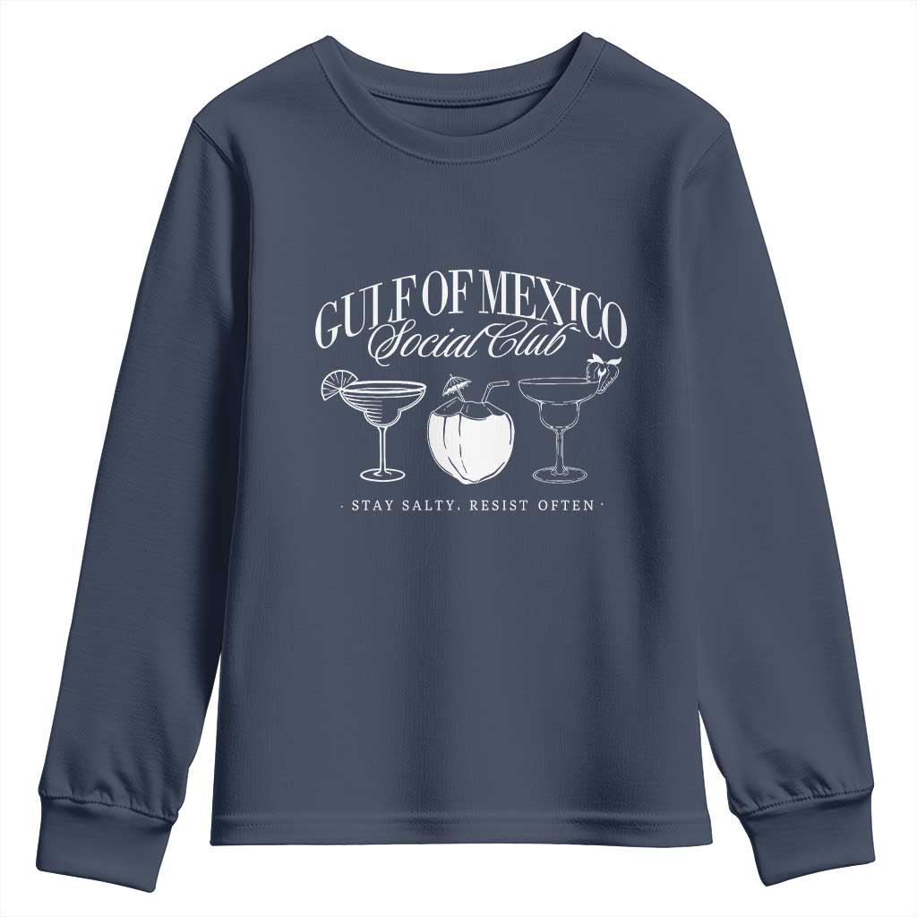 Retro Gulf of Mexico Social Club Youth Sweatshirt Progressive Liberal