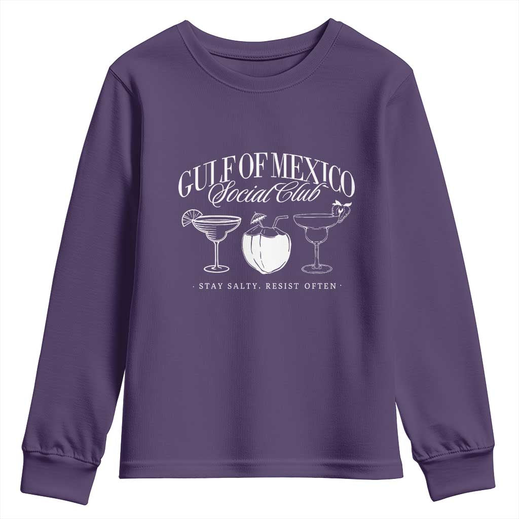 Retro Gulf of Mexico Social Club Youth Sweatshirt Progressive Liberal