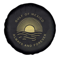 Gulf of Mexico Spare Tire Cover Always & Forever Vintage Sunset Political