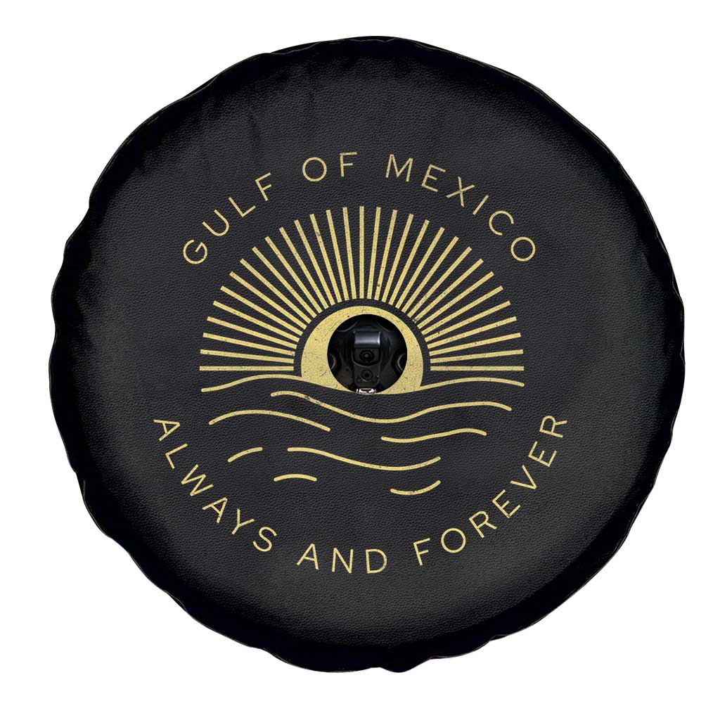Gulf of Mexico Spare Tire Cover Always & Forever Vintage Sunset Political