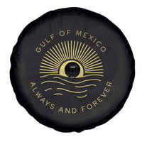 Gulf of Mexico Spare Tire Cover Always & Forever Vintage Sunset Political