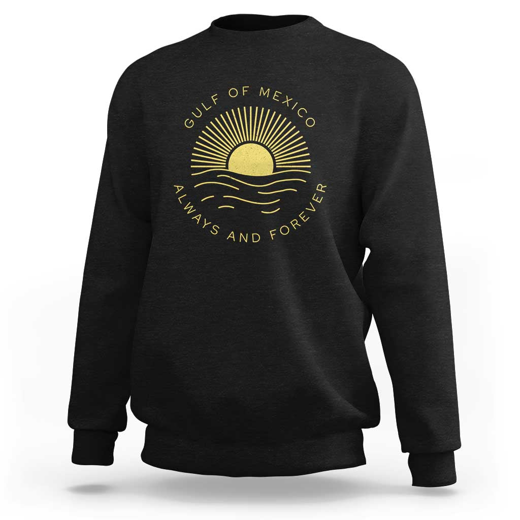 Gulf of Mexico Sweatshirt Always & Forever Vintage Sunset Political