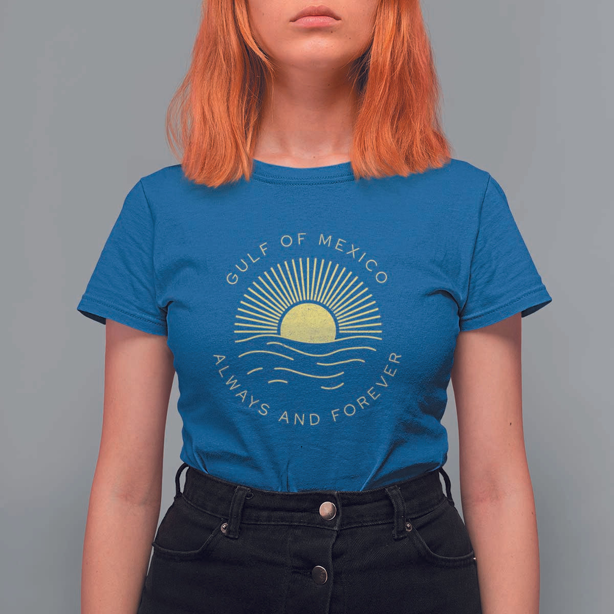 Gulf of Mexico T Shirt For Women Always & Forever Vintage Sunset Political